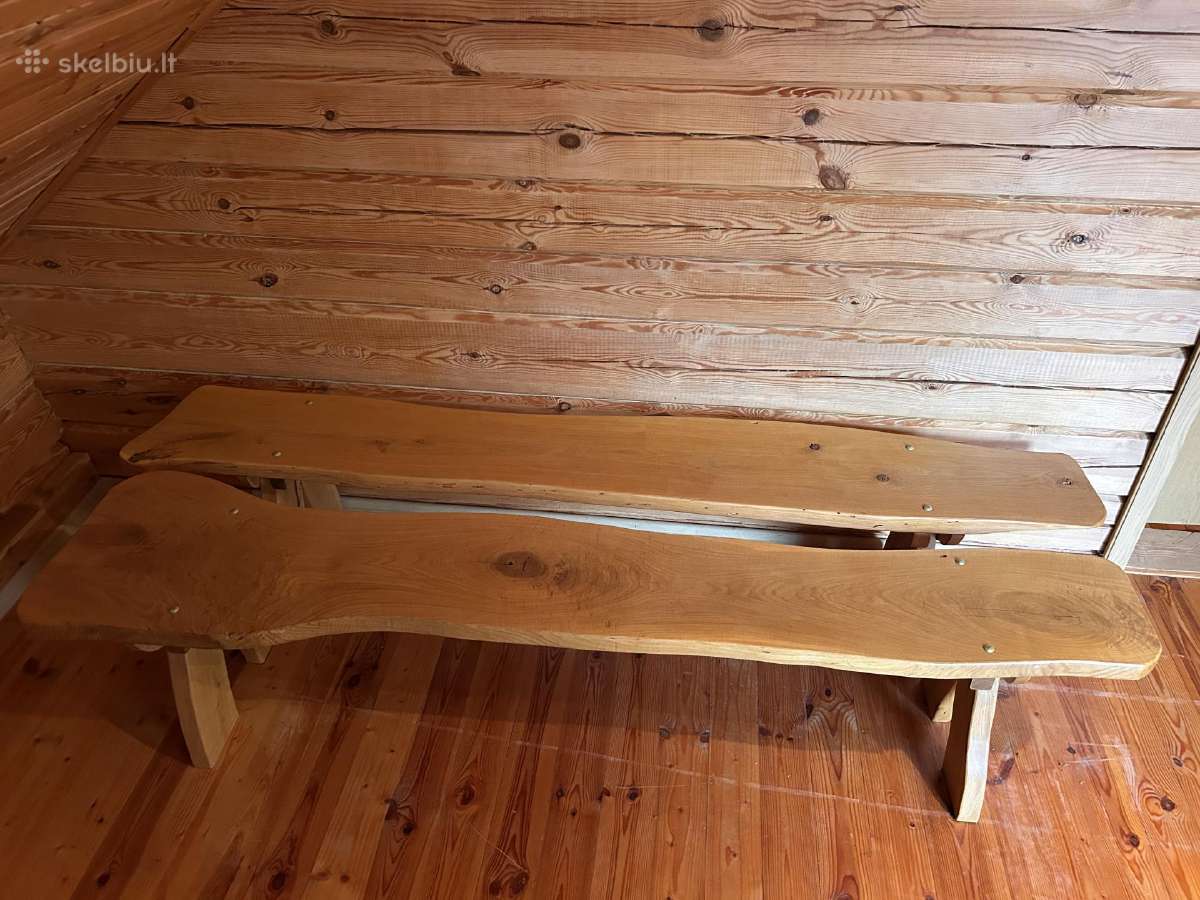 Ažuolo masyvo stalo komplektas - nuotraukos Nr. 3