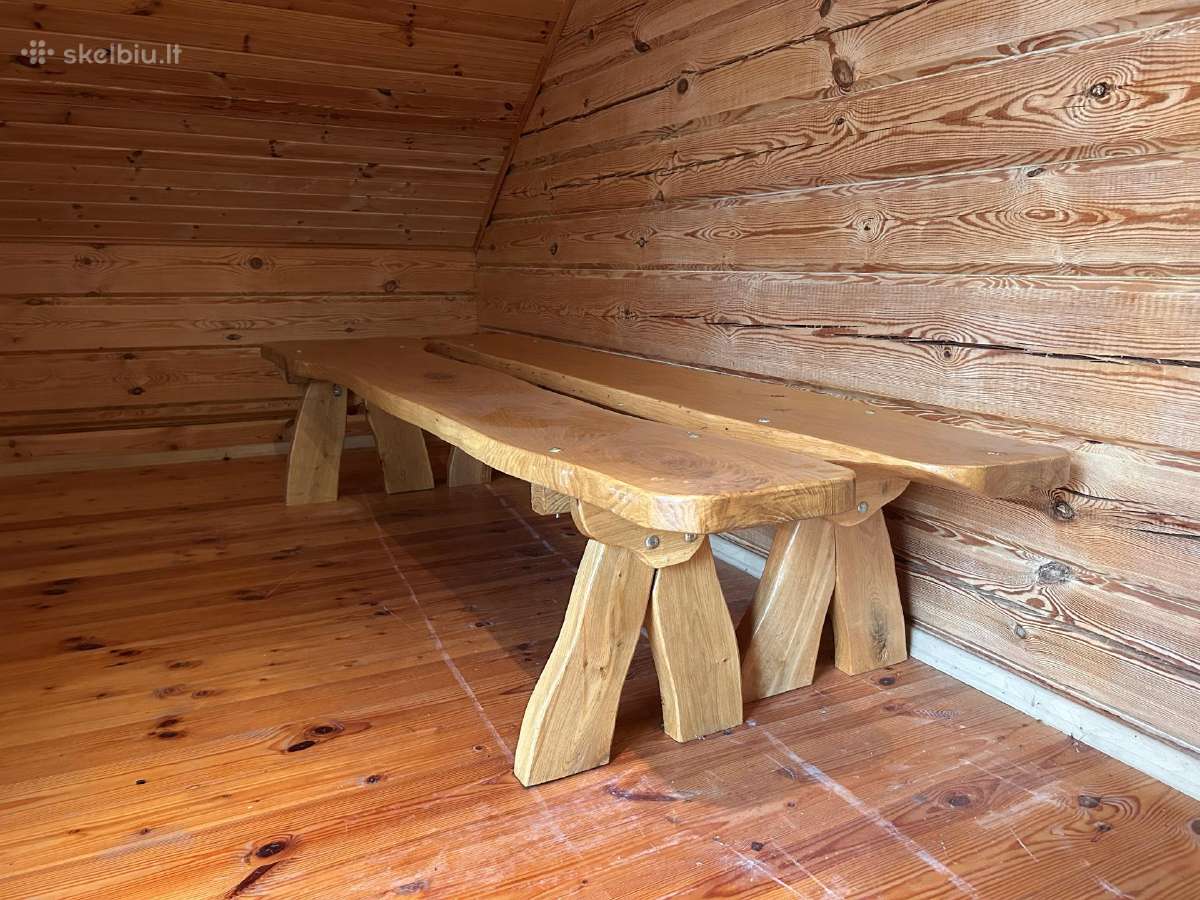 Ažuolo masyvo stalo komplektas - nuotraukos Nr. 5
