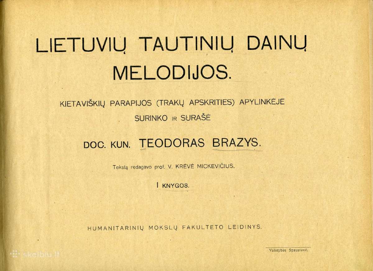 1927 Lietuvių tautinių dainų melodijos - nuotraukos Nr. 2
