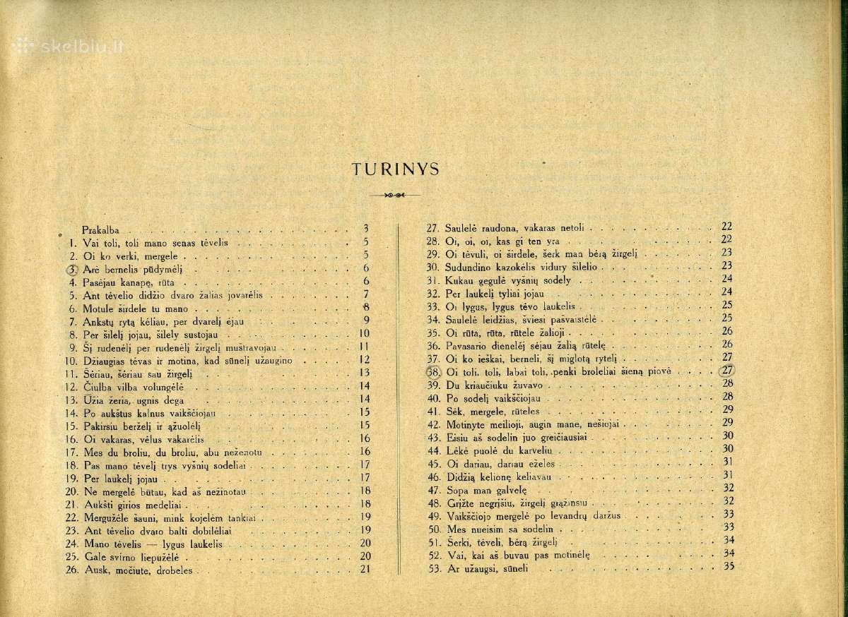 1927 Lietuvių tautinių dainų melodijos - nuotraukos Nr. 7