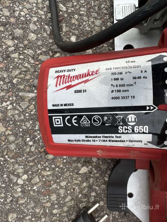 Milwaukee Scs 65q - nuotraukos Nr. 3