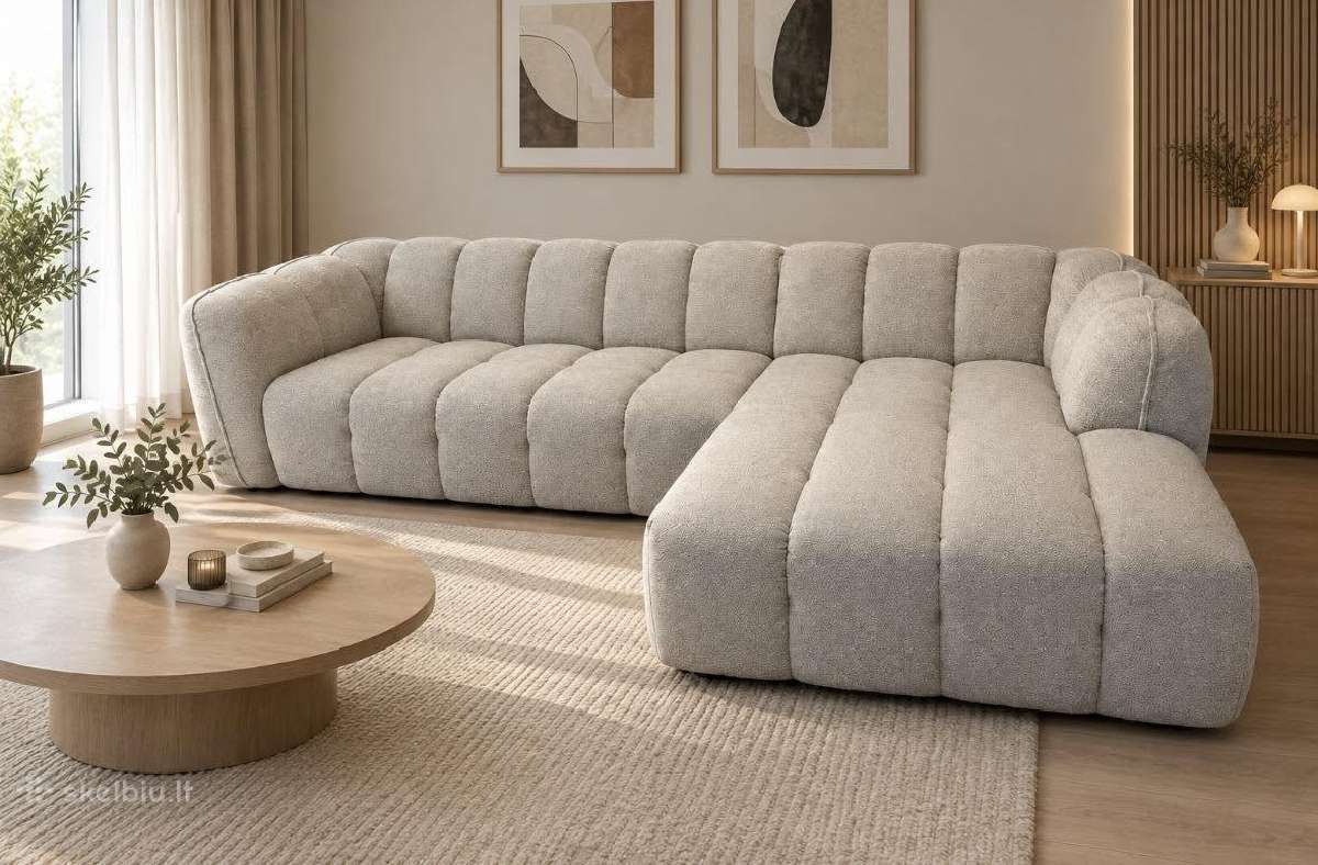 Nauja kokybiška prabangi kampinė sofa. - nuotraukos Nr. 5