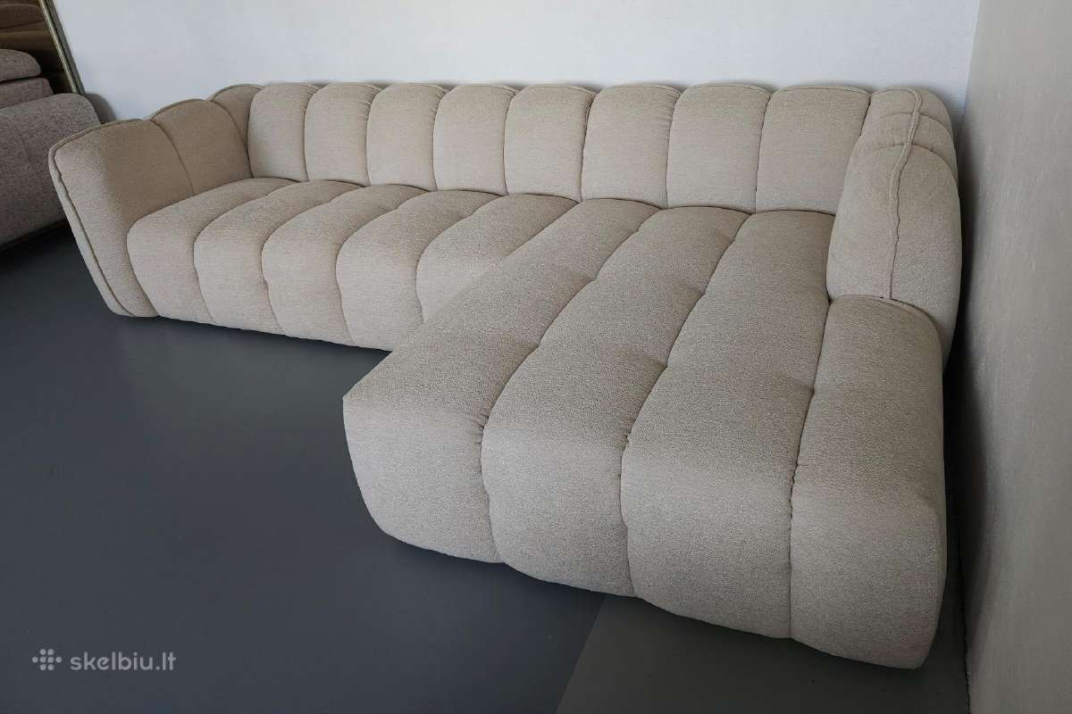 Nauja kokybiška prabangi kampinė sofa. - nuotraukos Nr. 9