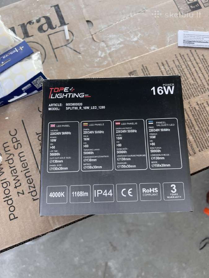 LED šviestuvai Tope Split 4000k, 16w - nuotraukos Nr. 5