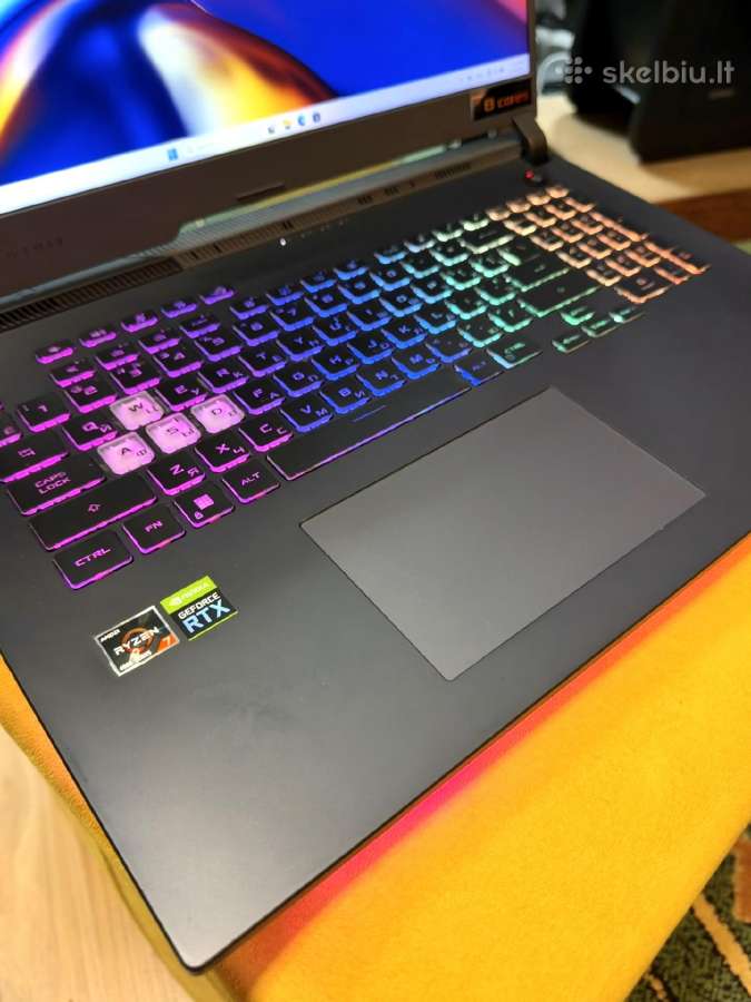 Galingas Asus Rog Strix G17 žaidimų kompiuteris - nuotraukos Nr. 2