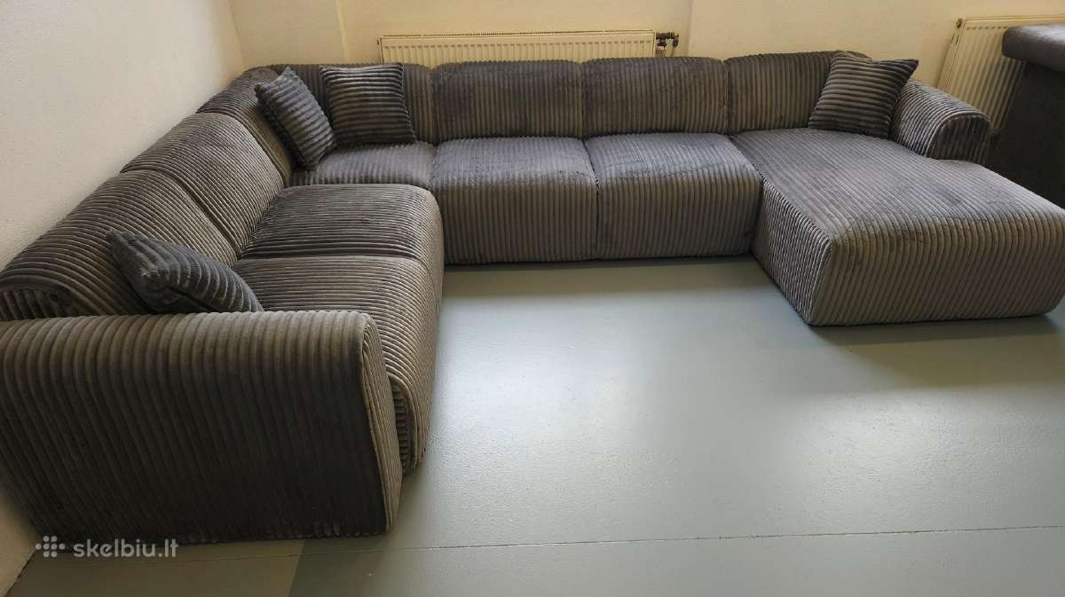 Nauja, didelė U formos sofa. - nuotraukos Nr. 2