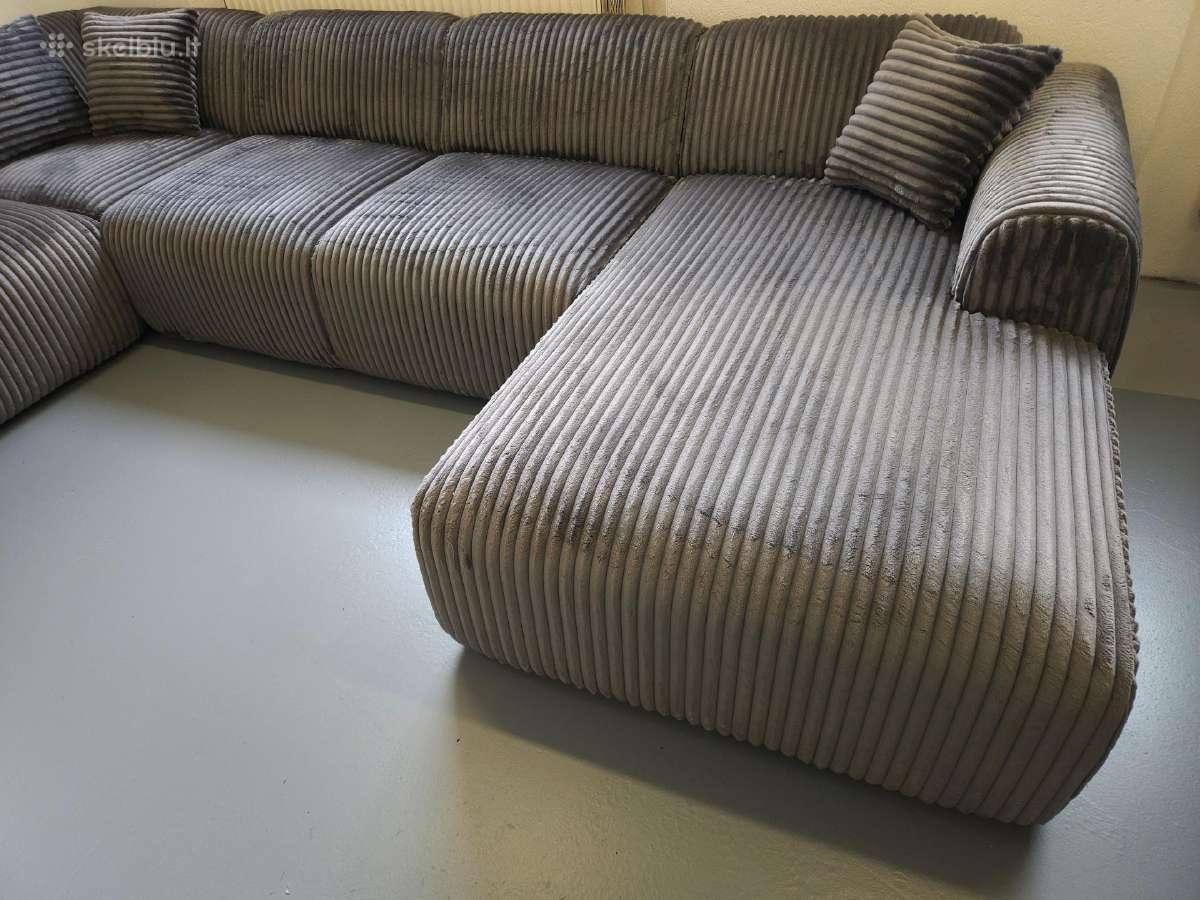 Nauja, didelė U formos sofa. - nuotraukos Nr. 4