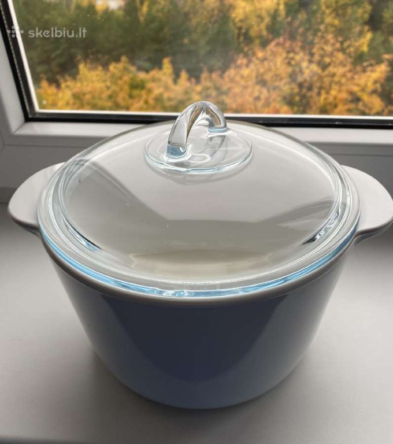 Pyrex keramikinis- stiklinis puodas - nuotraukos Nr. 2