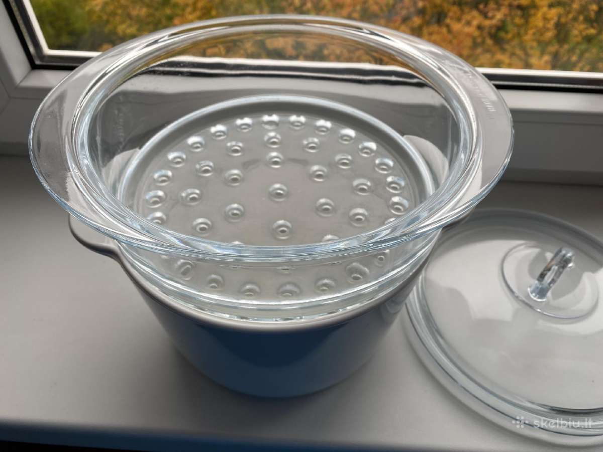 Pyrex keramikinis- stiklinis puodas - nuotraukos Nr. 3
