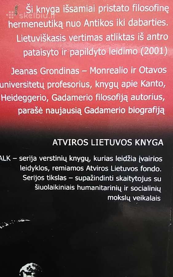 Filosofinės hermeneutikos įvadas - nuotraukos Nr. 5