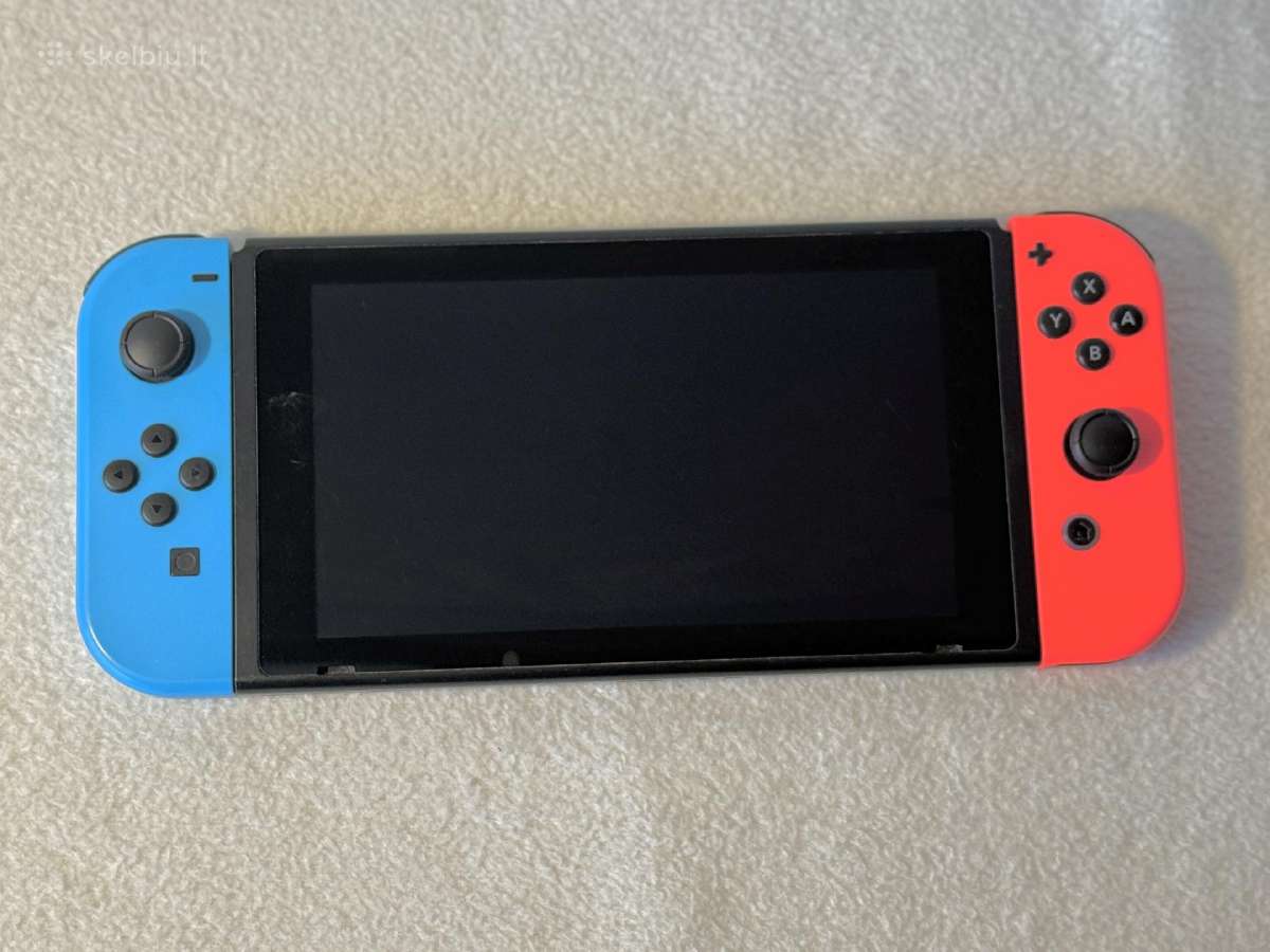 Nintendo Switch V2 32gb Nsw Blue & Red + 128gb - nuotraukos Nr. 2