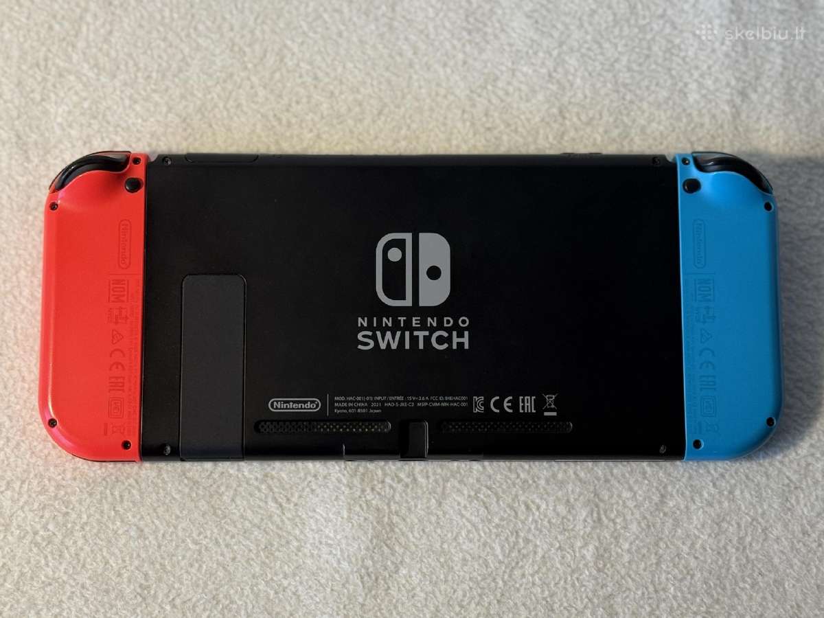 Nintendo Switch V2 32gb Nsw Blue & Red + 128gb - nuotraukos Nr. 3