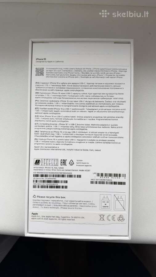 iPhone 16 128gb Teal - nuotraukos Nr. 6
