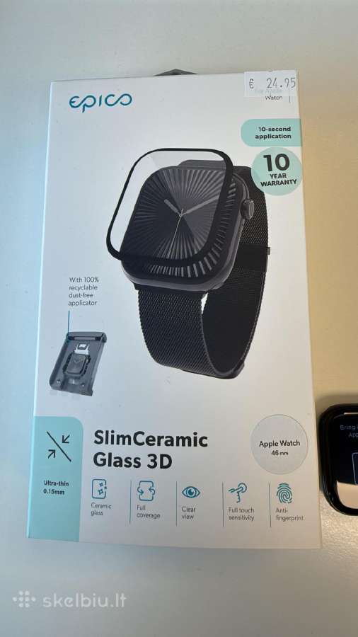 Apple Watch Series 11 46 mm GPS Jet Black +stiklas - nuotraukos Nr. 6