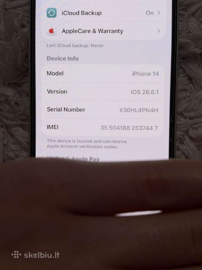 Apple iPhone 14 256gb - nuotraukos Nr. 5