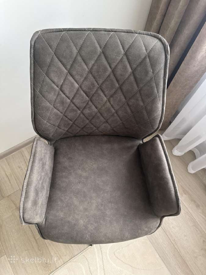 Minkštos kėdės su porankiais (2 vnt.) - nuotraukos Nr. 3