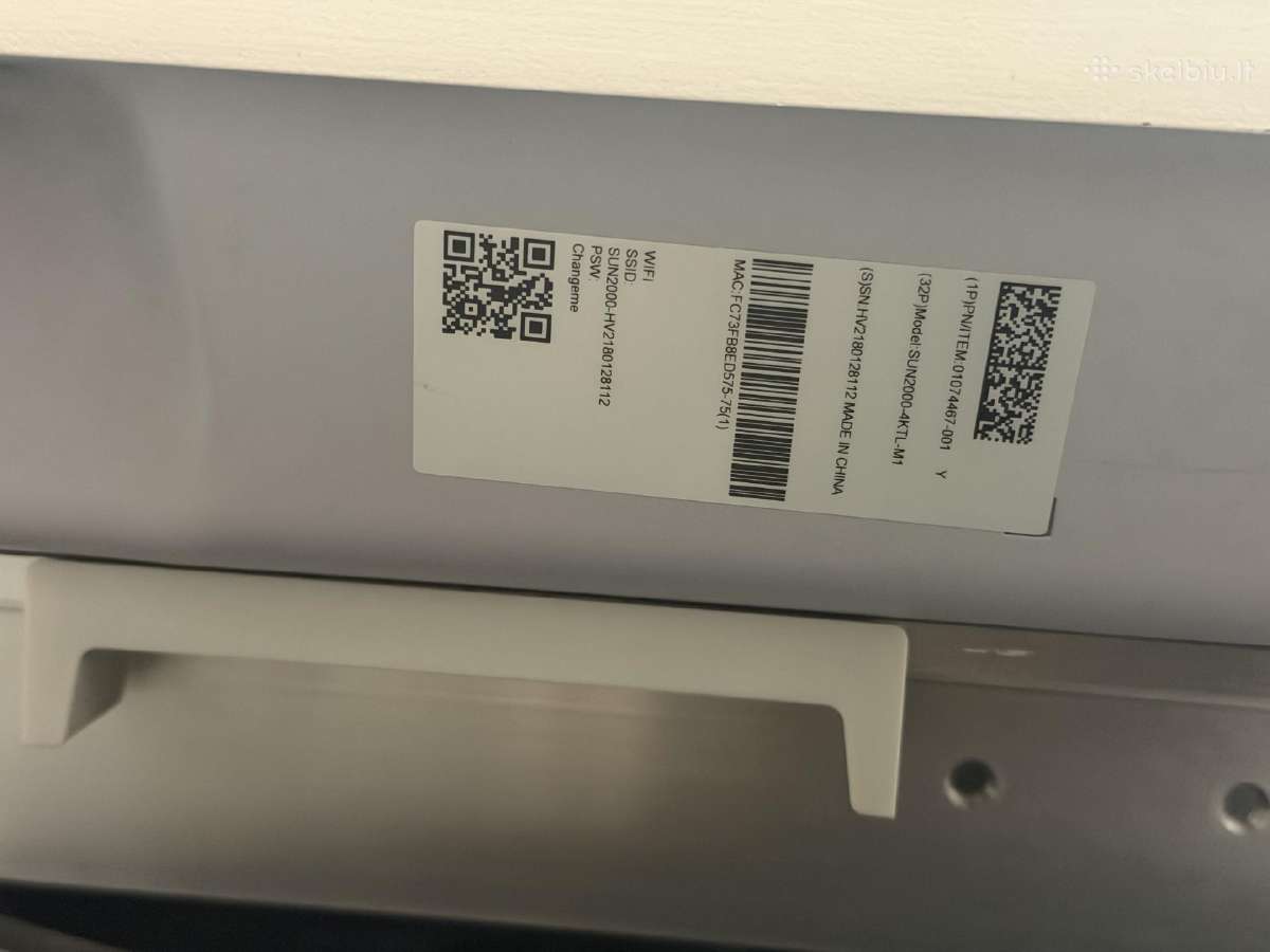 Huawei Sun2000-4ktl-m1 elektrinės inverteris, 4 kw - nuotraukos Nr. 5