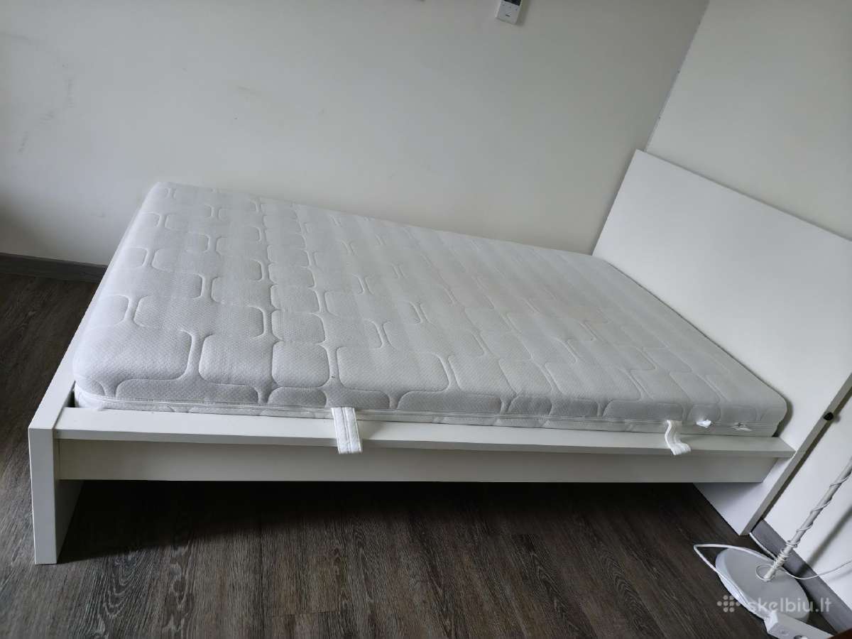 Puikios buklės lova su čiužiniu 120x200 - nuotraukos Nr. 3
