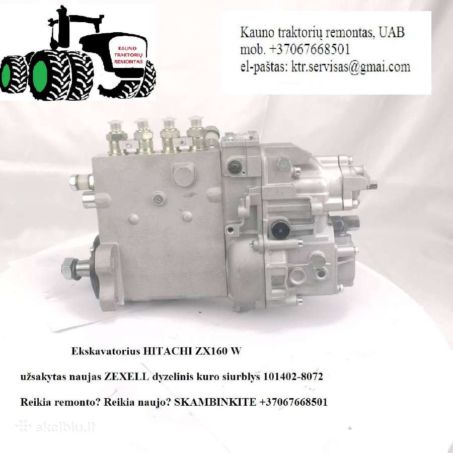 Hitachi Zx160w naujas dyzelinis kuro siurblys - nuotraukos Nr. 2