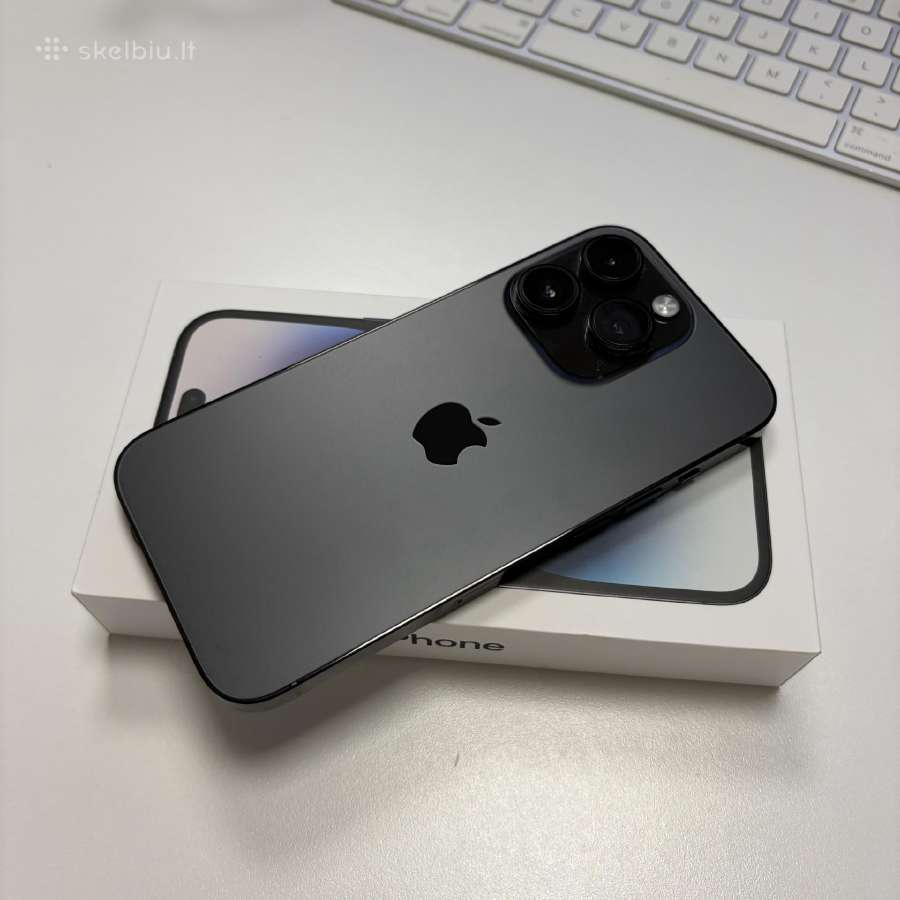 Juodos spalvos iPhone 14 Pro 128 GB. - nuotraukos Nr. 2