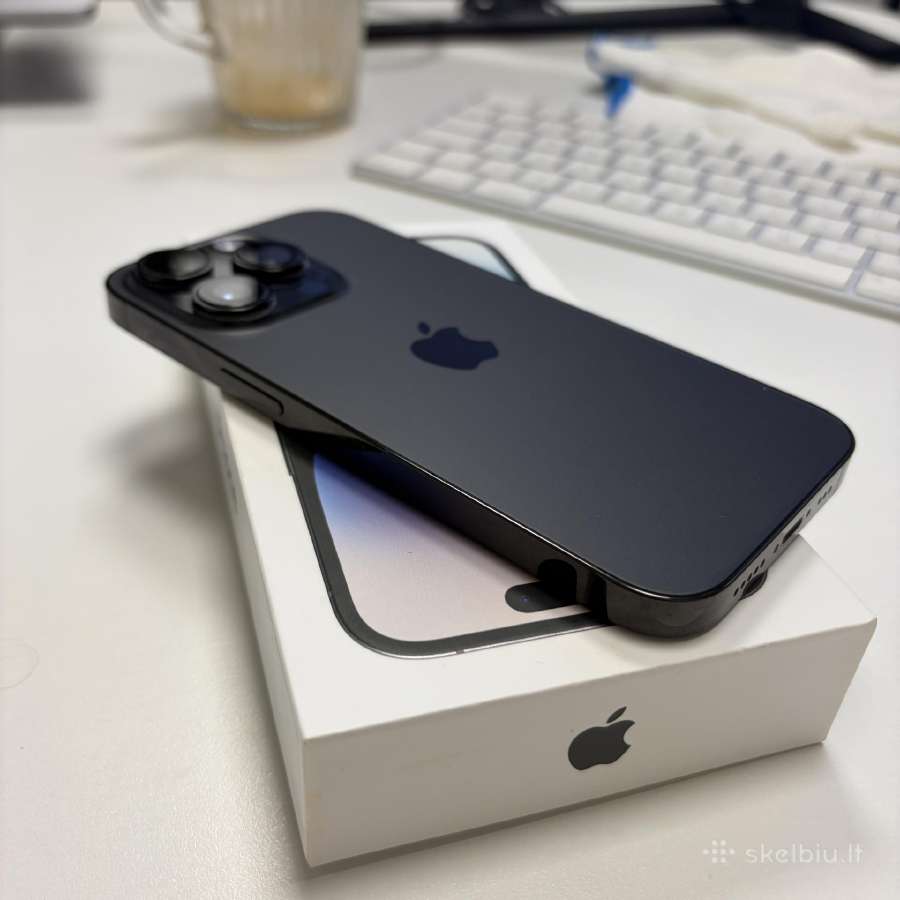 Juodos spalvos iPhone 14 Pro 128 GB. - nuotraukos Nr. 3