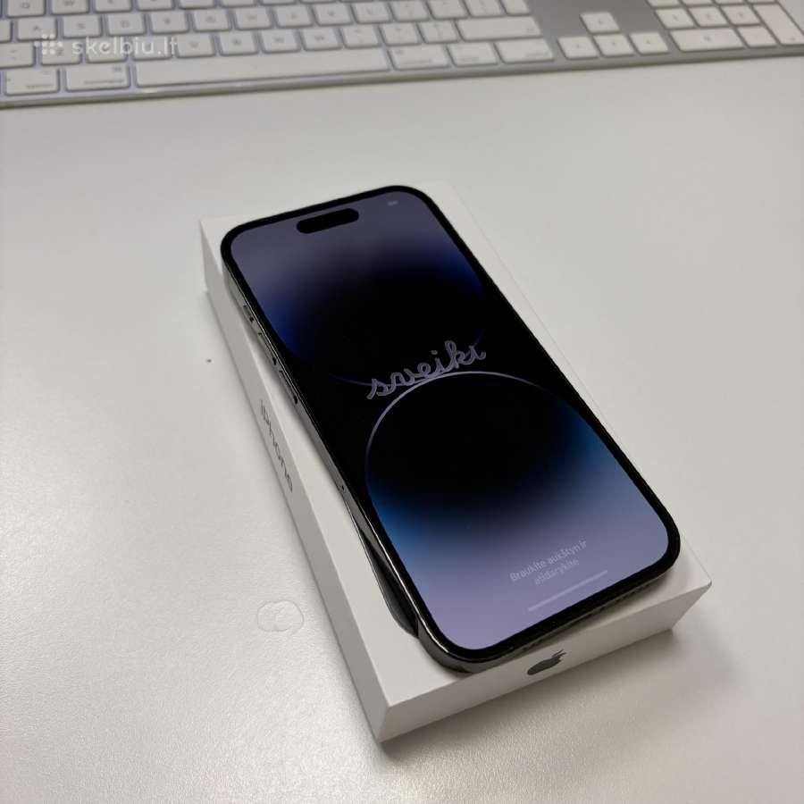 Juodos spalvos iPhone 14 Pro 128 GB. - nuotraukos Nr. 4
