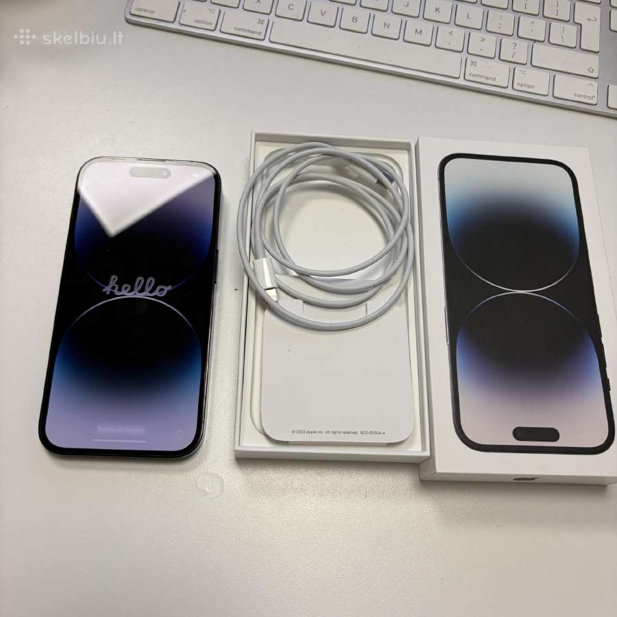 Juodos spalvos iPhone 14 Pro 128 GB. - nuotraukos Nr. 5