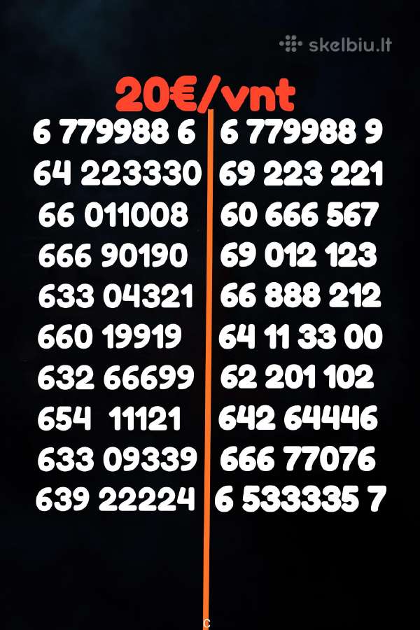 Gražus numeris už 20€ 111 000 333 888 999 222 4444 - nuotraukos Nr. 3