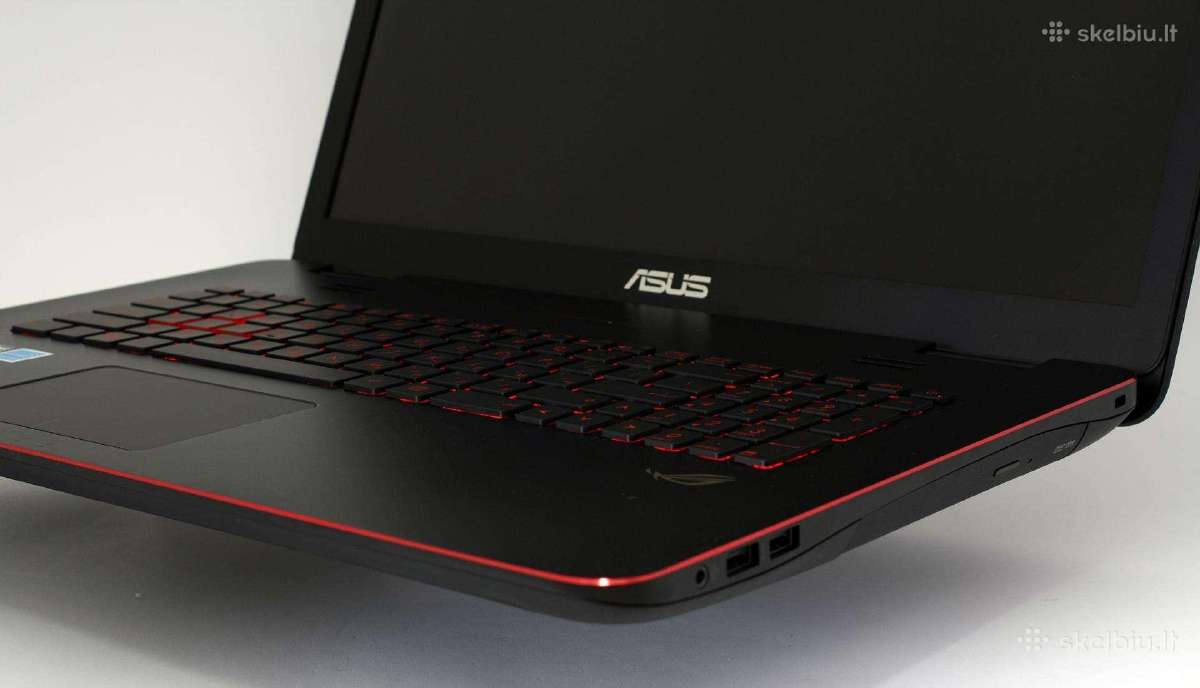 Asus Rog 17.3fhd Ips i7 Gtx860 16gb 1tb 256gb - nuotraukos Nr. 3