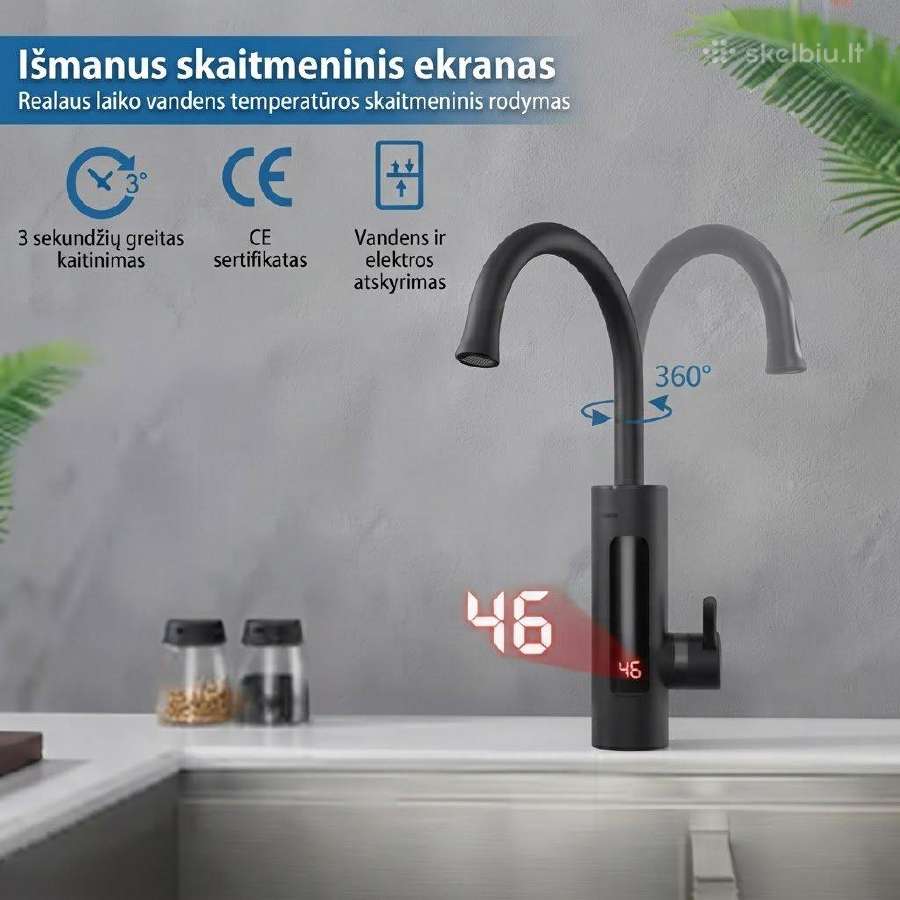 360 pasukamas nerūdijančio plieno maišytuvas - nuotraukos Nr. 2