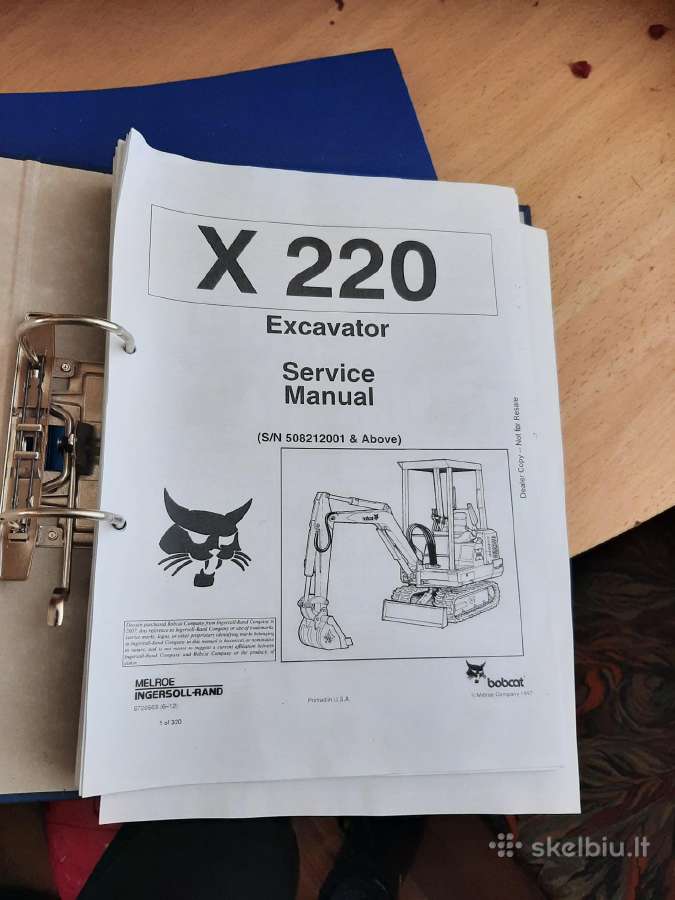 Miniekskavatorius bobcat x220 - nuotraukos Nr. 10