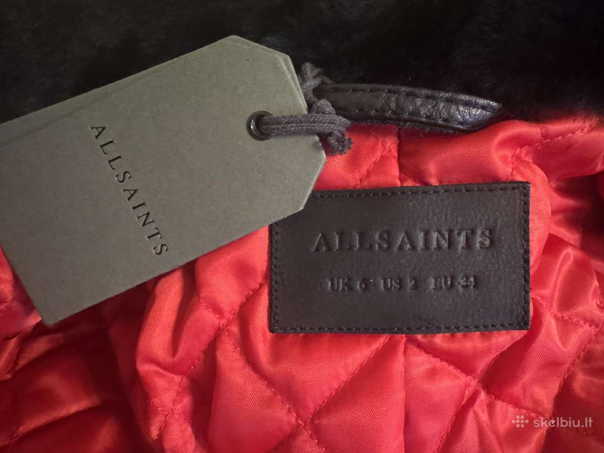 Allsaints Pataya Lux –nauja odinė striukėXS - nuotraukos Nr. 3