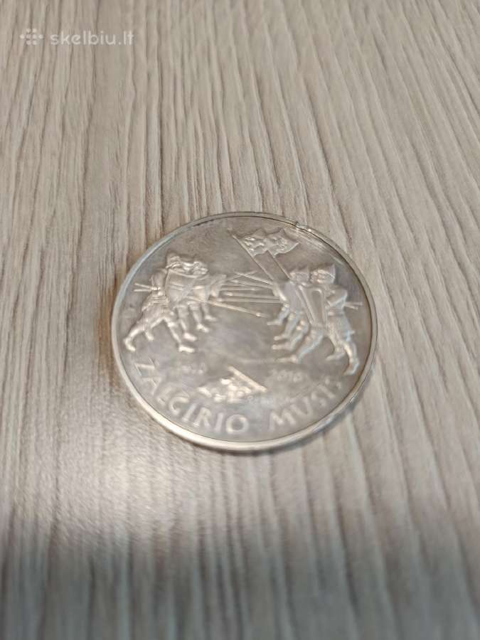 50 litų moneta sidabras - nuotraukos Nr. 2
