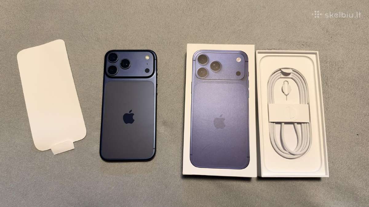 iPhone 17 Pro Max Mėlynas - nuotraukos Nr. 2