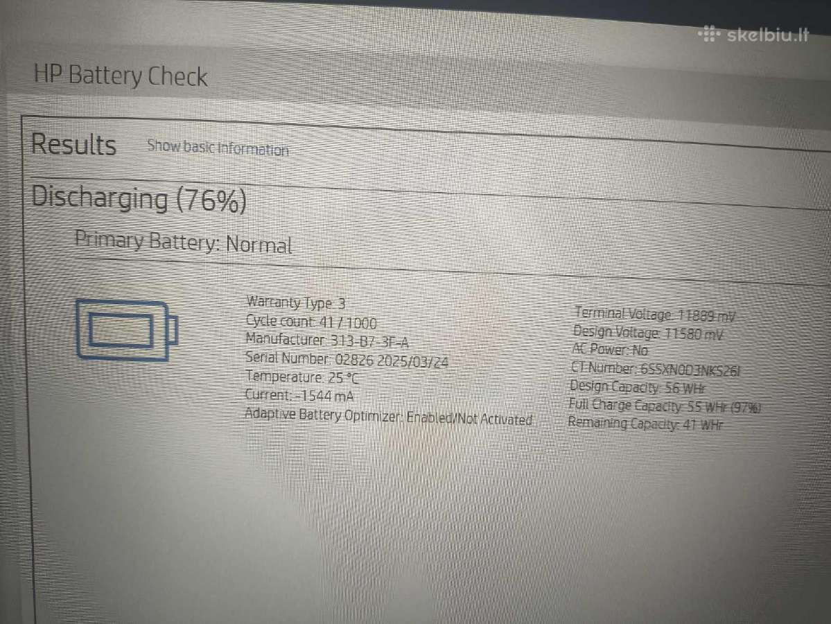Elite 845 G11 14" Ryzen 7 8840u 16/256gb 24 mėn ga - nuotraukos Nr. 6