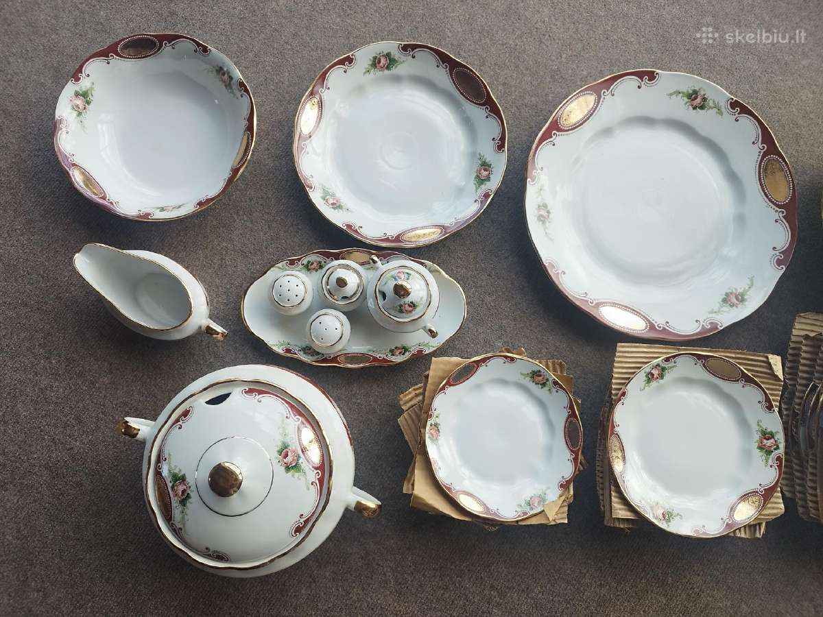 Rygos Porcelianas pietų servizas, Rigas Porcelans - nuotraukos Nr. 3