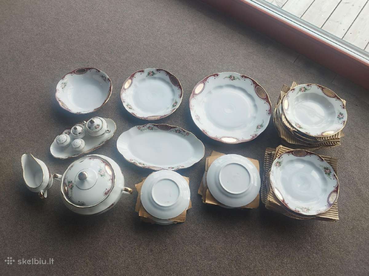 Rygos Porcelianas pietų servizas, Rigas Porcelans - nuotraukos Nr. 6