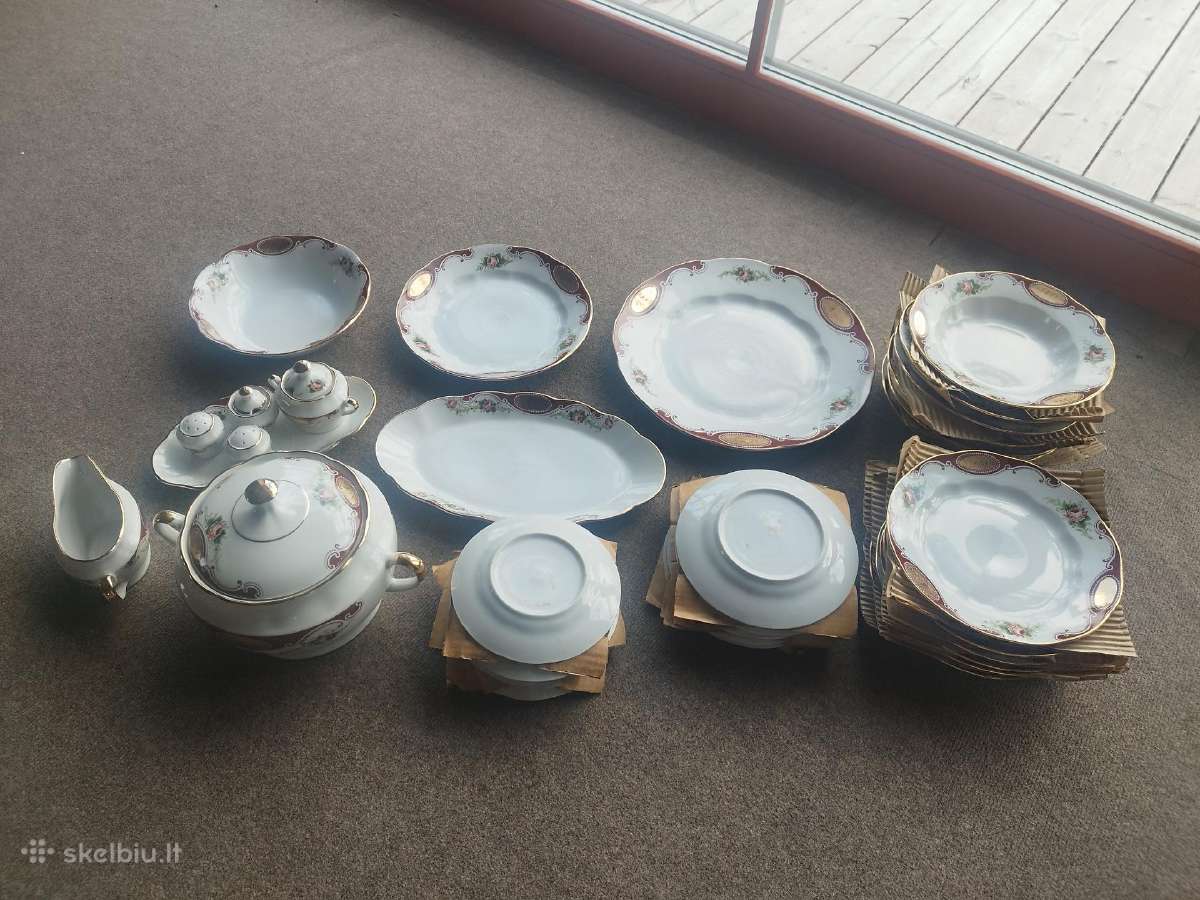 Rygos Porcelianas pietų servizas, Rigas Porcelans - nuotraukos Nr. 5