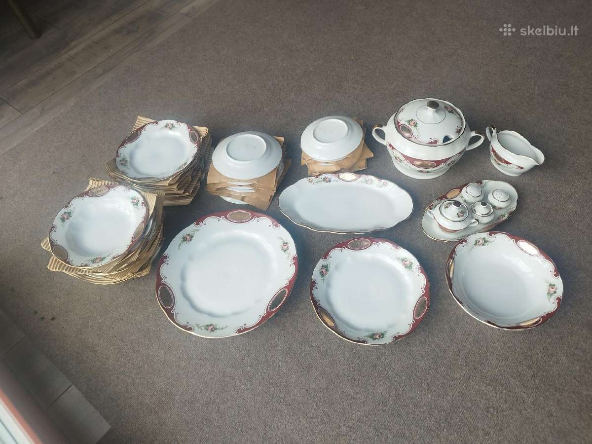 Rygos Porcelianas pietų servizas, Rigas Porcelans - nuotraukos Nr. 2