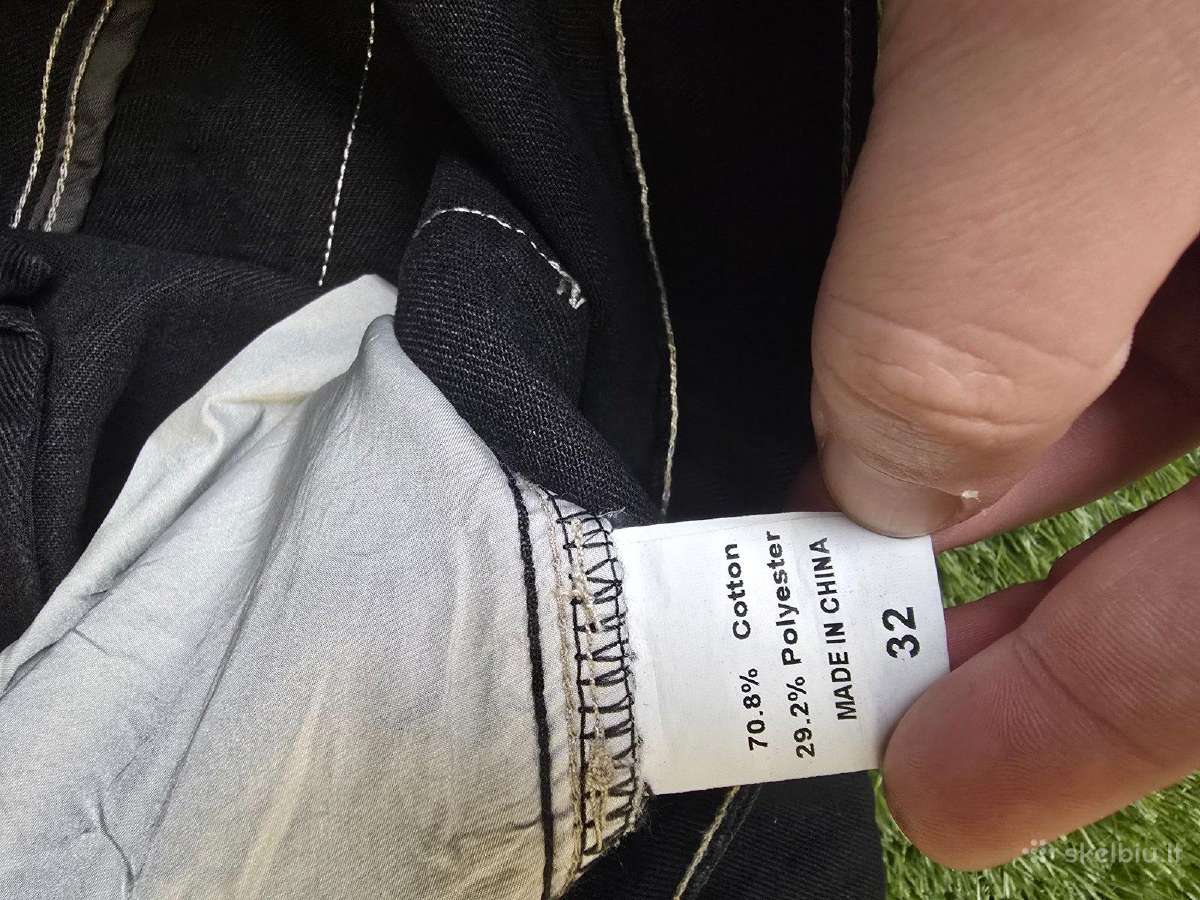 Nauji Gingtto juodi baggy džinsai W32 L32 - nuotraukos Nr. 3