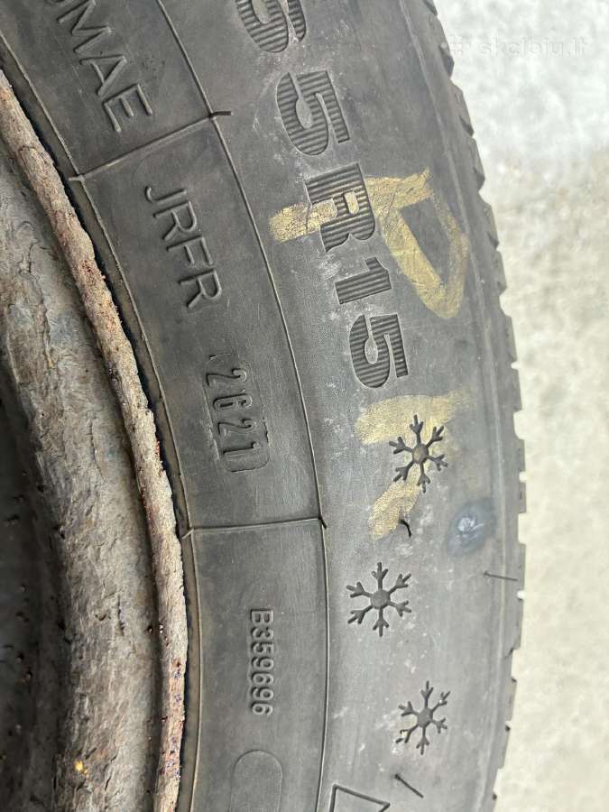 R15 ratlankiai su Dunlop žieminėmis padangomis - nuotraukos Nr. 4