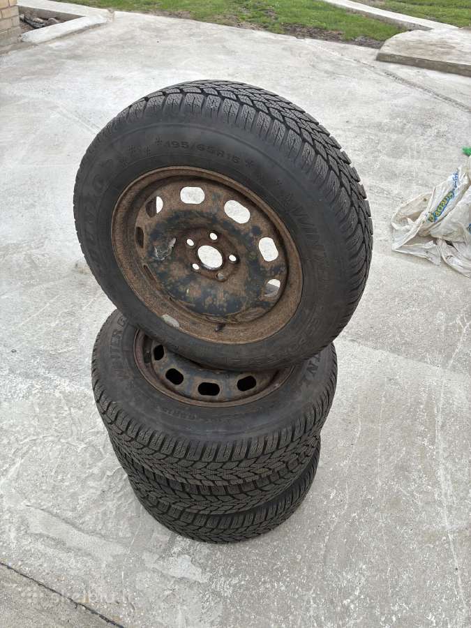 R15 ratlankiai su Dunlop žieminėmis padangomis - nuotraukos Nr. 6