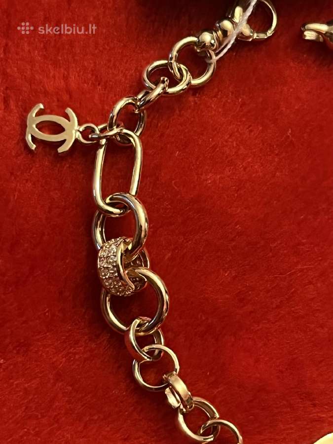Prabangi išskirtinė auksinė Chanel apyrankė - nuotraukos Nr. 9