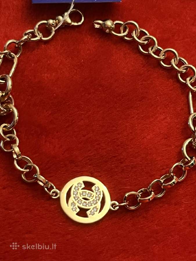 Prabangi išskirtinė auksinė Chanel apyrankė - nuotraukos Nr. 11