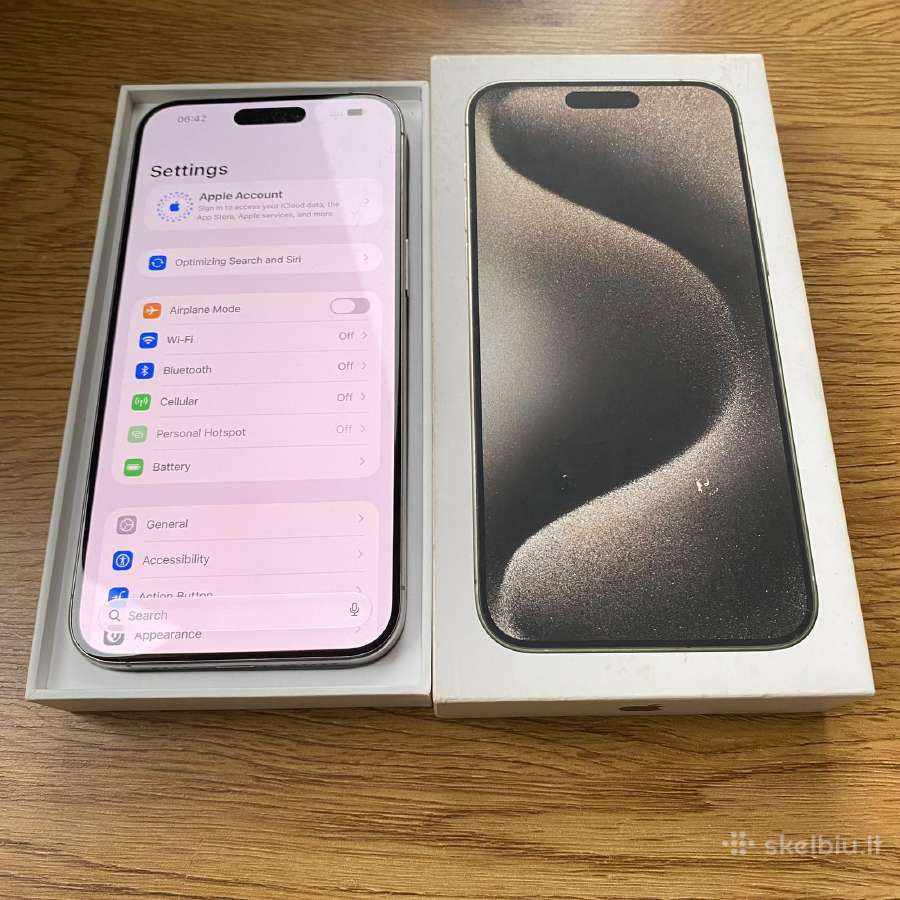 Apple iPhone 15 Pro Max 256gb Natural Titanium - nuotraukos Nr. 2