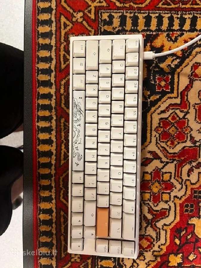Ducky One Sf Pure White 65% mechaninė klaviatūra - nuotraukos Nr. 2