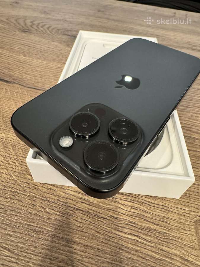 iPhone 15pro 256gb Black Titanium - nuotraukos Nr. 6