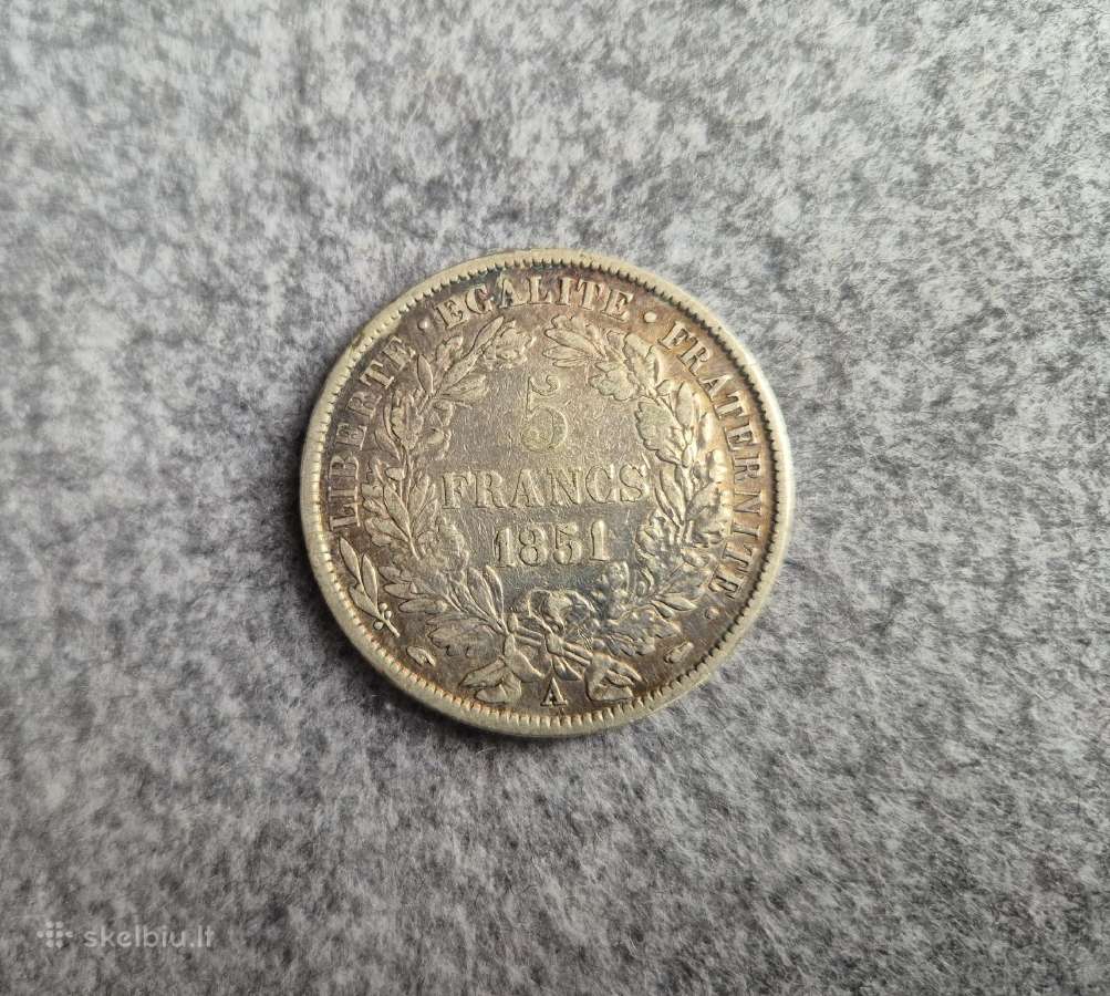 5 Frankai 1831-1876 Prancūzija. Kaina 450 Eur - nuotraukos Nr. 6