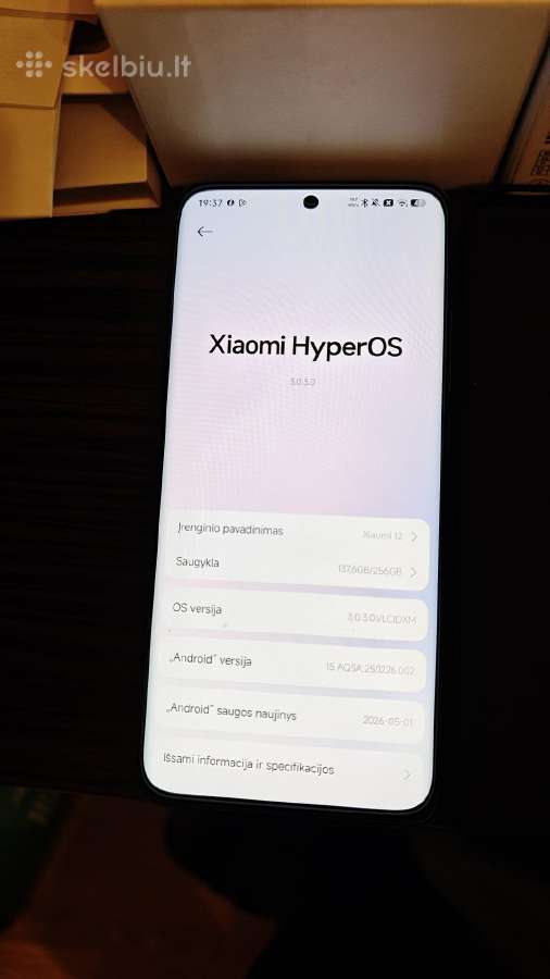 Xiaomi 12 256gb. Black + komplektas - nuotraukos Nr. 5