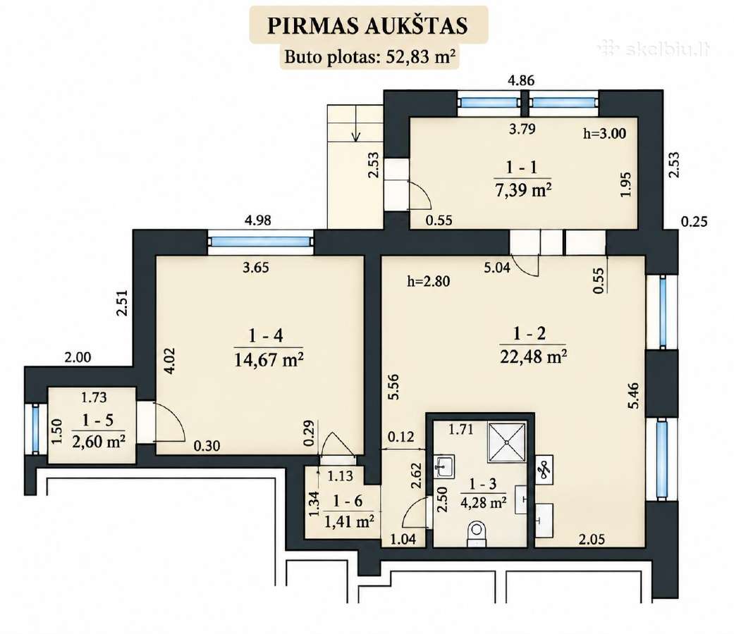 Jaukus butas su atskiru įėjimu šalia parko! - nuotraukos Nr. 13